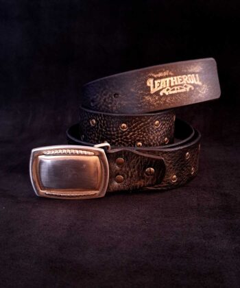 METAL LOCK NEGRO TACHAS ORO